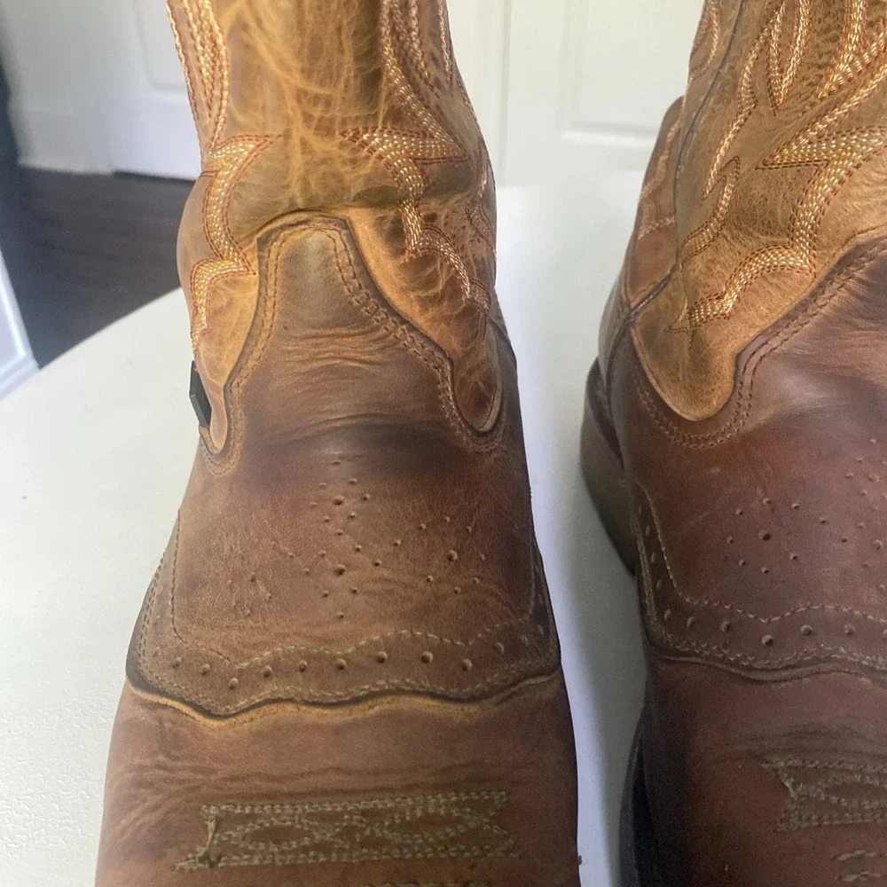 Double-H Dwight Steel Toe Work Boot Brown Men's Size 10.5 D Made In USA